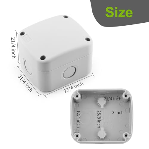 Boîte de jonction extérieure étanche IP66 blanche pour câblage - 7