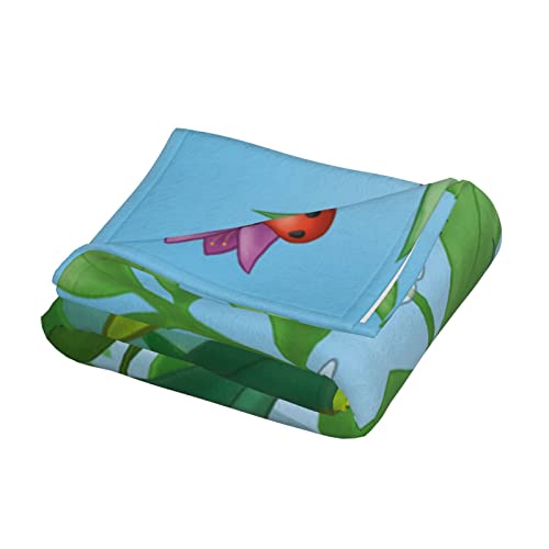 Couverture en flanelle Ladybug plaid canapé microfibre super douce