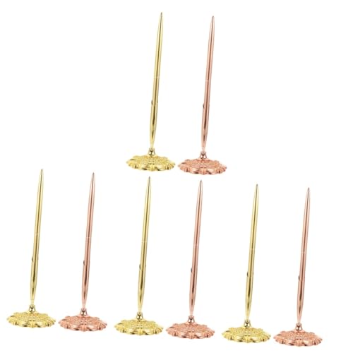 DIYEAH 4 Juegos Pluma De Escribir The Office Merchandise Portalápices Para Escritorio Alfombrilla De Ratón Monitor Pluma De La Firma Del Hotel Pluma De Mesa Vertical Metal 2 Piezas * 4