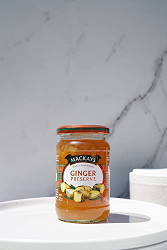 Image of Mackays Ginger Preserve Jam 340 gm | Imported from Scotland | Made with Whole Fruits | Vegan | Gluten-Free | No Artificial Colors or Preservatives (Pack of 3)