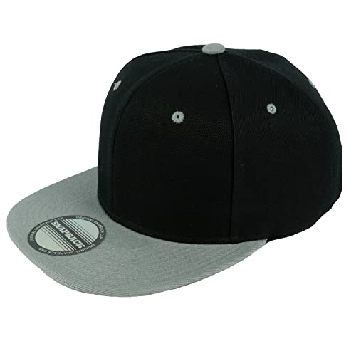 Image of Gelante Plain Blank Flat Brim Adjustable Snapback Baseball Caps Wholesale LOT 12 Pack
