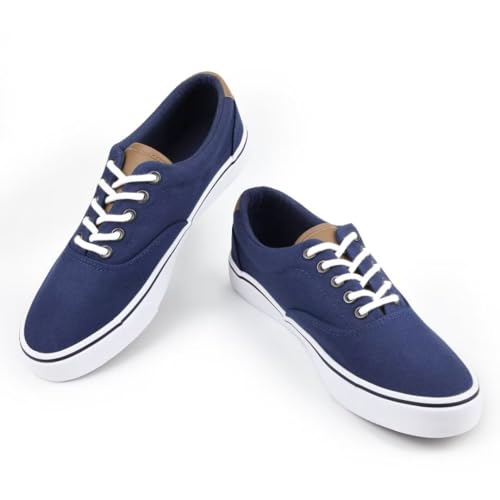 ANTLULU Mens Canvas Shoes Low Top Fashion Sneakers Lace Up Casual Shoes2