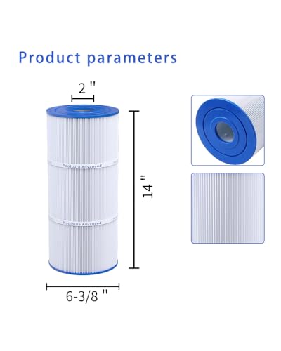 Zkaybb PWK35B Hot Springs Limelight Series Spa Filters, Compatible with Watkins 1642301-1, 78161, 78286, Filbur FC-3921, Pleated Fabric Filter Media 2 Pack