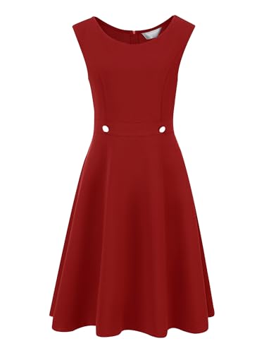 Women's Sleeveless Dresses Office Summer A-Line Dress