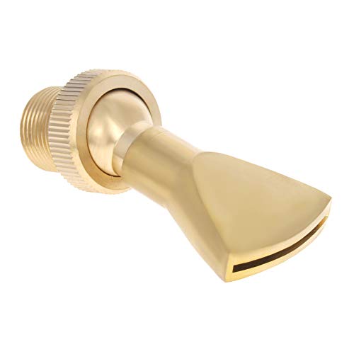 Auniwaig Springbrunnendüse, Sprühdüse, G1/2 x G3/4 Flachkopf, Teichsprinkler für Gartenteich, Vergnügungspark, Museum, Bibliothek Messing 1 Stück Cover