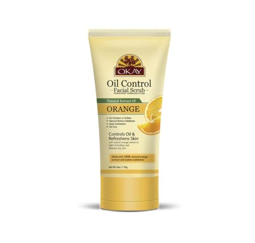 Orange Facial Scrub - Alcohol, Sulfate, Paraben Free - Made in USA 6oz