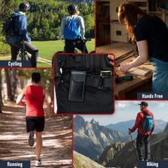 Turtleback Belt Clip for iPhone 17 Pro and 17Air -Small- Fits w/Slim MagSafe or TechWoven Style Cases, Premium Black Leather, Vertical Belt Holder, Magnetic Closure HD Rotating Belt Clip - Image 8