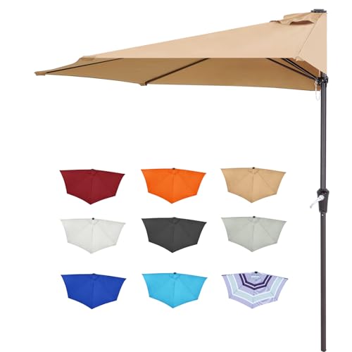 ABCCANOPY Patio Umbrella 9FT - Outdoor Half Umbrellas...