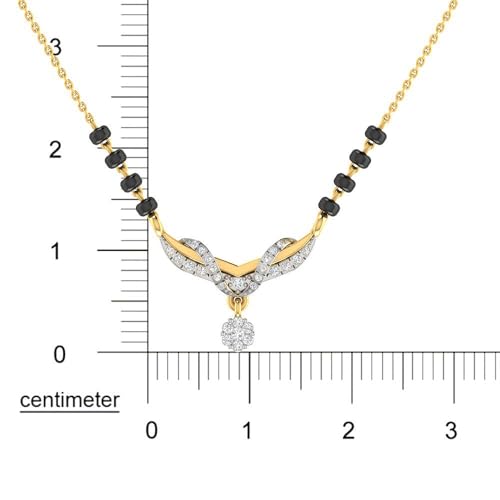 Image of WHP Jewellers Elegance 9KT Diamond Mangalsutra for Women | Diamond Fashion Jewellery for Women | Great for Gifting