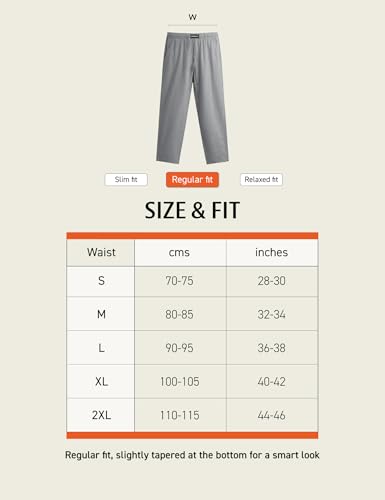 Image of DAMENSCH Relaxed Fit Premium Cotton Casual Style, Dual Pockets, Ultra light, Breathable, Anti-Bacterial, Stretchable, Soft Comfortable, Lounge Pyjamas For Men