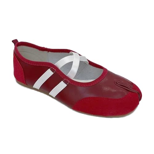 Tabi Ballet Flats Shoes for Women Dressy Casual Split Toe Wide Width Mary Jane Comfortable Leather Loafers