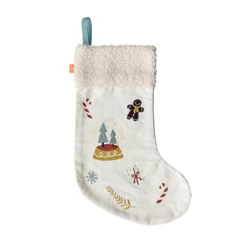 kikadu Nikolausstiefel Schneekugel – Weihnachtsstrumpf zum Befüllen...