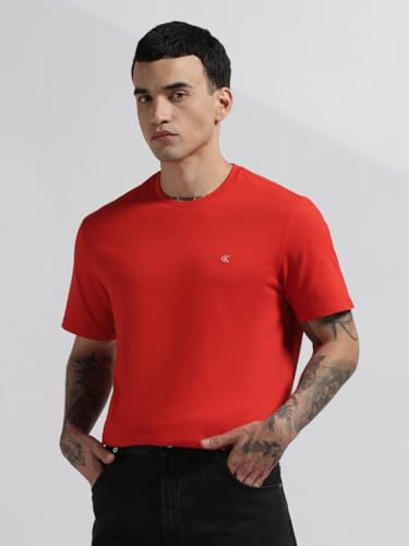 Image of Solid Straight fit Cotton t-Shirt