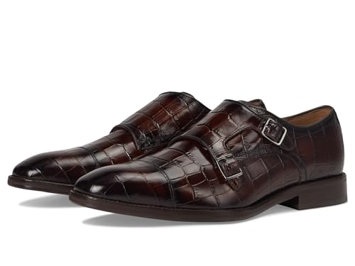 Johnston & Murphy Men's Sullivan Double Buckle Cap Toe Monk-Strap Loafer