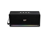 50W subwoofer + tweeters CGV  SolidVibe Ultra Enceinte Bluetooth Portable puissante, subwoofer et tweeters intégrés, Micro, IPX7, TWS, LED-Show et 6h d\'autonomie
