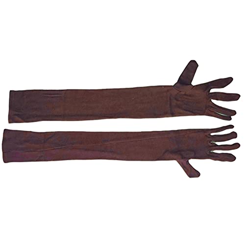 Cotson Unisex Cotton Full Hand Biking Gloves, Brown, 24 inch - Image 3