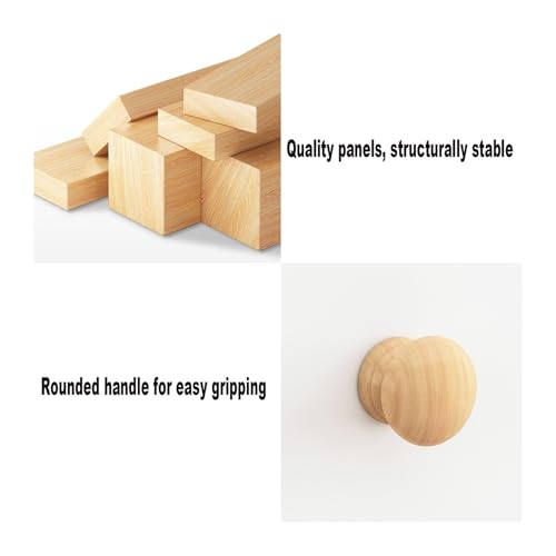 Estantería estrecha de madera con 4 niveles y doble cajón para dormitorio 8