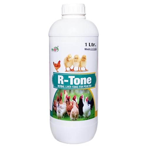 REFIT ANIMAL CARE Herbal Liver Tonic for Poultry, Chicken, Chicks & Birds, 1 LTR, R-Tone