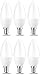Produktbild Amazon Basics E14 LED Lampe, Kerzenform, 5W (ersetzt 40W), klar, dimmbar, Warmweiß, 6Stück