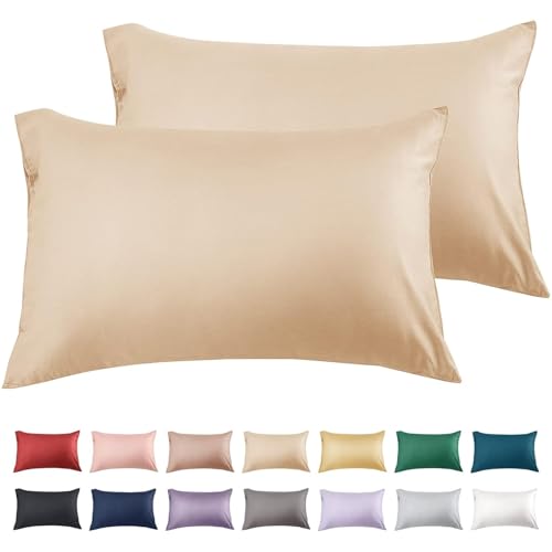 Warmstar Khaki Cotton Pillow Cases 2 Pack