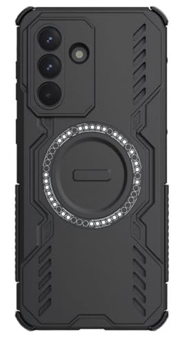 Image of ShieldTech Back Cover Case for Samsung Galaxy M57 5G | 360 Protection Mobile Phone Case | Mag-Safe | Camera Protection | Samsung Galaxy M57 Back Case Cover | Samsung Galaxy M 57 5+G - Black TPU + PC