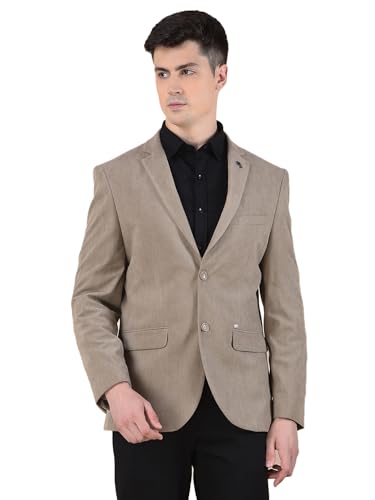 Image of Cantabil Blazer for Men l Premium Casual Blazer Slim Fit Notched Collar Polyester Fabric Solid Pattern