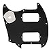 Musiclily Pro 9-Hole Guitar Pickguard for Squier Sonic Mustang HH Electric Guitar, 3Ply Black