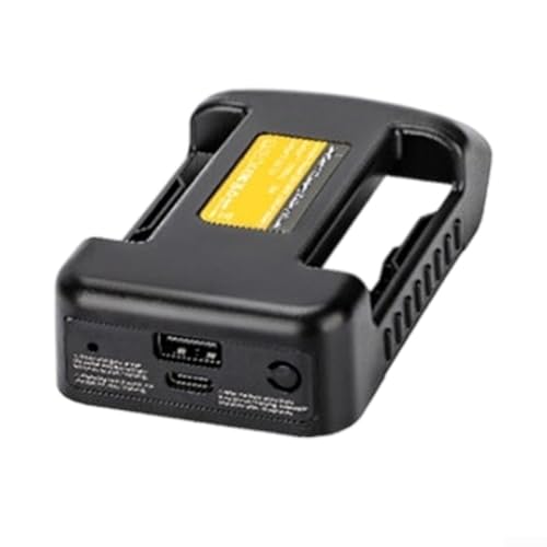 Gdfnmogo Power Tool Battery Converter 18V Power Tool Battery Adapter Converter With Dual-USB Type-C Port Charging Compatible With Lithium Battery For Mobile Devices(Black)
