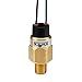 Mechanical Pressure Switch 100L Series Creep Action Switch, Brass Wetted Materials, PI Diaphragm, 1 SPST, Normally Open, 1/8" NPT Male, 2 psig to 20 psig (350 psig), 18" Flying Leads