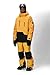 686 Men's Geo Insulated Jacket - Breathable Thermal Clothing with Asymmetrical Look - Water & Weather Resistant - Yellow Gold Colorblock, Small