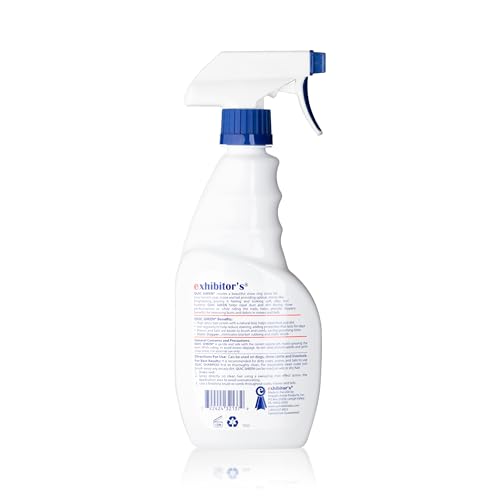 exhibitor's Quic Sheen Coat Polish – 16 oz, Shines & Detangles, Repels Dust, Creates Mirror-Like Shine for Mane, Tail & Coat