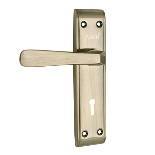 Image of Atom Heavy Duty Mortise Door Lock for Bedroom, Living Room, Main Door, Brass Antique Finish | 3 Keys | 6 Lever Double Stage Lockset for House Hotel Office(1002KY)