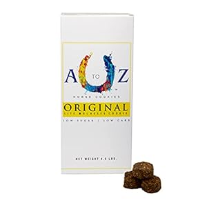 Horse Treats Original Flavor, A Softer Cookie/Pill Popper Made w/Lite Molasses, Low Carb/Sugar, Wheat, Corn, Soy & Alfalfa Free. Natural Human Grade Ingredients, 4.5 lb Box