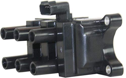 Evan-Fischer Ignition Coil Compatible With 2001-2008 Ford F-150/Ranger 4-Prong Blade Male Terminal #TOP1