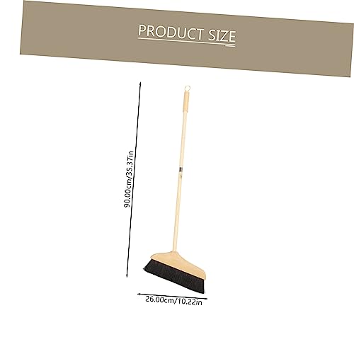 VALICLUD Besen Pferdehaar mit Edelstahlgriff Hochleistungs Haushaltsbesen für Holz und Fliesenoberflächen Weiche Borsten für und Außenbereich – Bild 3