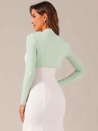 Image of Allegra K Elegant Shrugs for Women Long Sleeve Open Front Bolero Shrug