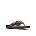 Clarks Men's Wesley Sun Flip-Flop, Beeswax Leather, 11