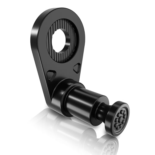 NICEDACK Fahrradanhänger Kupplung Adapter Anhänger 304 Edelstahl Fahrradanhängerkupplung Kupplung für Achsen innerhalb von 12mm (Schwarz)