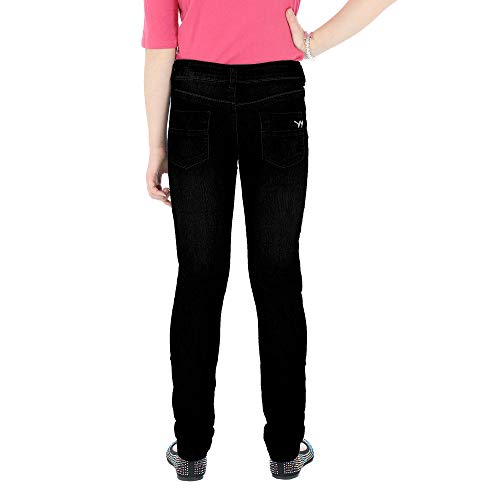 Wrangler Girl's/Toddler True Spirit Pull-On Denim Jean Jeggings Pants (Black)2