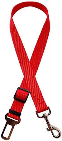 Dog Leash nylon Dog Pet Puppy Cat Adjustable Harness With Lead Leash Leash Chain Collars Interactive Toy 3Pcs B Red