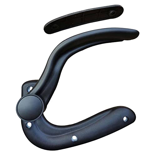 Amagogo Replacement Adjustable Arms for Office Chair Support Arms and Elbow Hardware Comfort Replaces Gaming Chair Armrest Pads with Arm Pads, Black