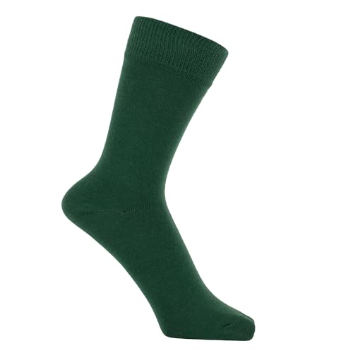 ZAKIRA Finest Combed Cotton Dress Socks in Plain Vivid Colours for Men, Women - 5 Pack3