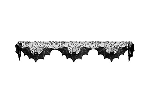Heritage Lace Halloween Bats Mantle Scarf , 20