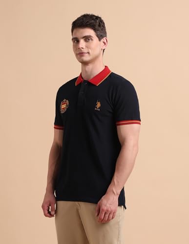 Image of U.s.Polo Association Men's Slim fit Iconic Number Polo Shirt