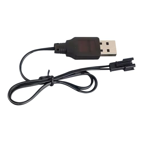 Câble de Charge USB pour Batterie RC 3,7V, Connecteur SM-2P, 44,5 cm, pour Voiture/Bateau/Drone RC