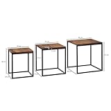 Zoom IMG-2 wohnling set di 3 tavolini Zoom IMG-2 wohnling set di 3 tavolini