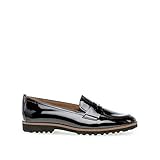 Gabor Damen Slipper, Frauen Halbschuhe,Best Fitting, businessschuh schlupfhalbschuh Slip-on College Schuh Loafer,schwarz (Cognac),38.5 EU / 5.5 UK