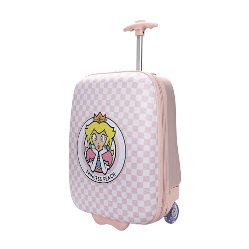 Bioworld Super Mario Brothers Princess Peach Kids 16.5 Wheeled Luggage