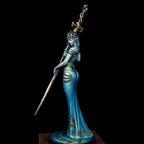 Kit figura de resina 1/24 modelo femenino sin pintar miniatura 1