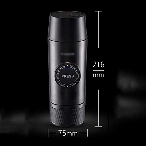 Viinice Café Máquina de café Máquina de café Espresso Cápsulas y compatibles Cafetera de Viaje operado manualmente… - Imagen 3